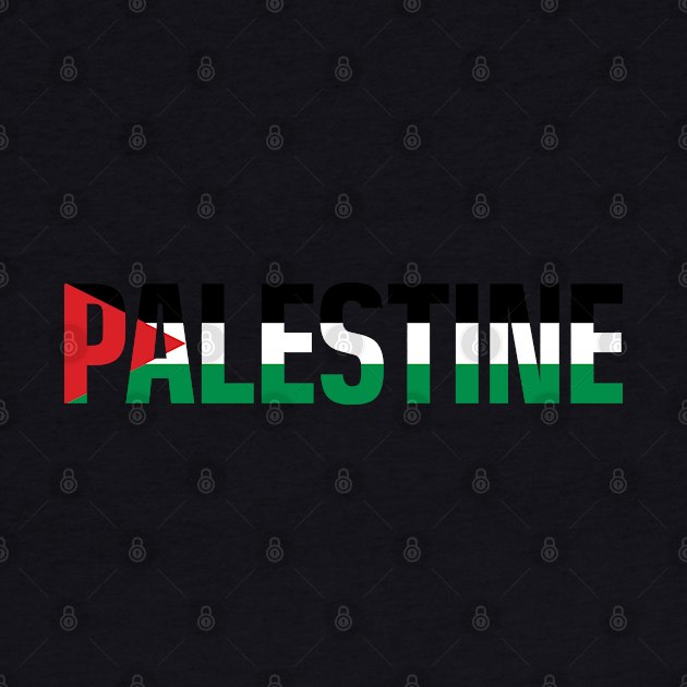 Free Palestine with Palestinian Freedom Flag Solidarity Design by QualiTshirt